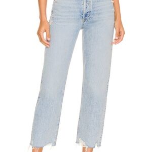 Agolde 90s Crop High-Rise Straight Jeans in Nerve size 26